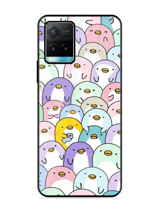 Penguin Party Glossy Soft Edge Case for Vivo Y33T Chachhi