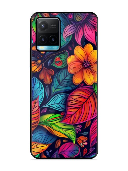 Rainbow Of Blooms Glossy Soft Edge Case for Vivo Y33T