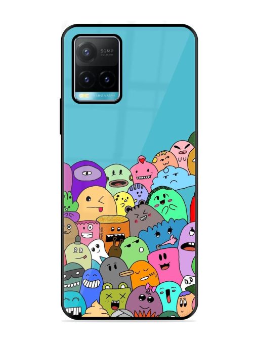 Monster Mash Glossy Soft Edge Case for Vivo Y33T Chachhi