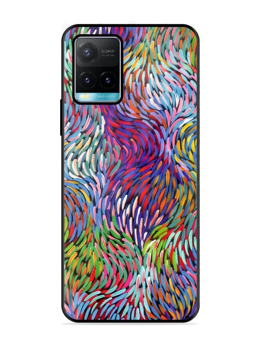 Vibrant Waves Glossy Soft Edge Case for Vivo Y33T Chachhi