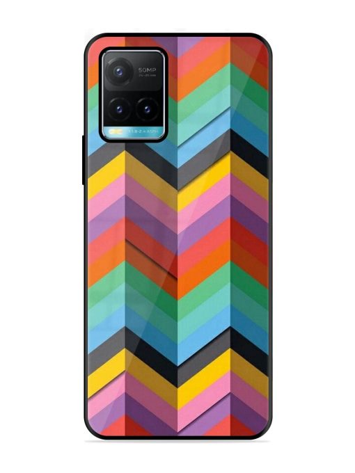 Colorful Zigzag Glossy Soft Edge Case for Vivo Y33T Chachhi