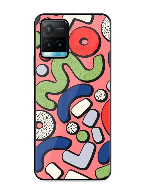 Groovy Geometric Shapes Glossy Soft Edge Case for Vivo Y33T Chachhi