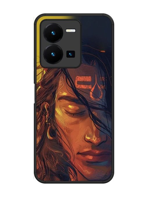 Tranquil Shiva Glossy Soft Edge Case for Vivo Y35 Chachhi