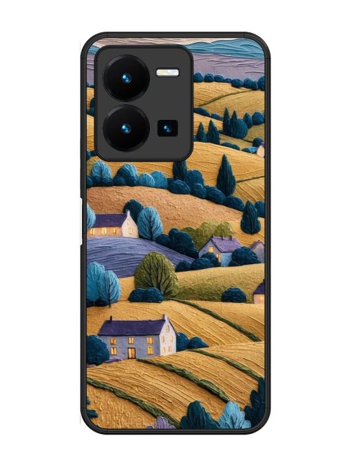 Rolling Hilltop Haven Glossy Soft Edge Case for Vivo Y35 Chachhi