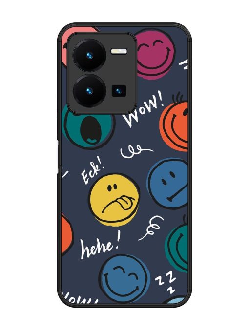 Emoticon Parade Glossy Soft Edge Case for Vivo Y35