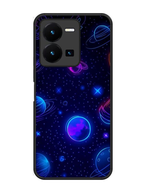 Neon Cosmos Glossy Soft Edge Case for Vivo Y35 Chachhi