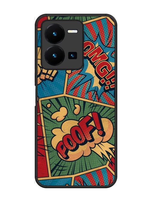 Comic Book Chaos Glossy Soft Edge Case for Vivo Y35 Chachhi