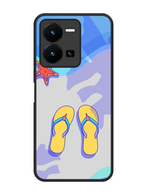 Sandy Toes And Salty Seas Glossy Soft Edge Case for Vivo Y35 Chachhi