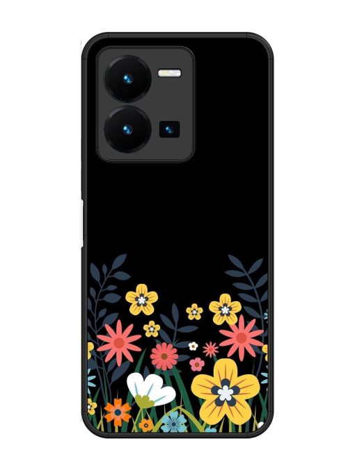Floral Night Sky Glossy Soft Edge Case for Vivo Y35