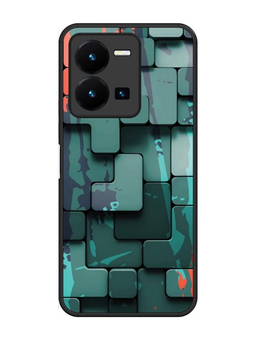 Abstract Geometric Mosaic Glossy Soft Edge Case for Vivo Y35 Chachhi