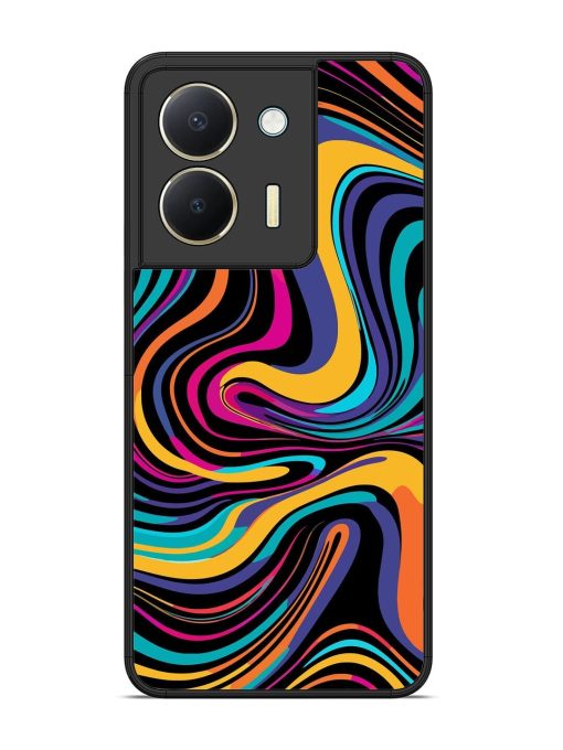 Psychedelic Swirl Glossy Soft Edge Case for Vivo Y36 Chachhi