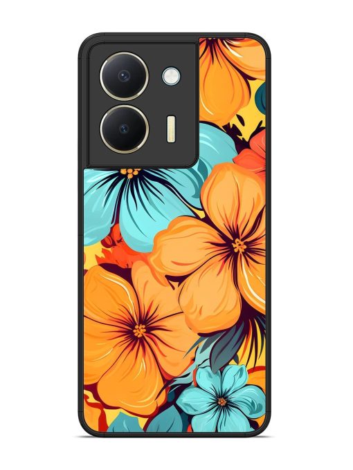 Tropical Bloom Glossy Soft Edge Case for Vivo Y36 Chachhi