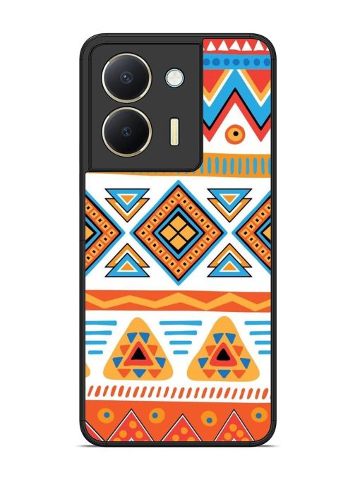 Vibrant Tribal Pattern Glossy Soft Edge Case for Vivo Y36 Chachhi