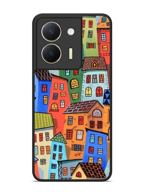 Rainbow House Glossy Soft Edge Case for Vivo Y36 Chachhi