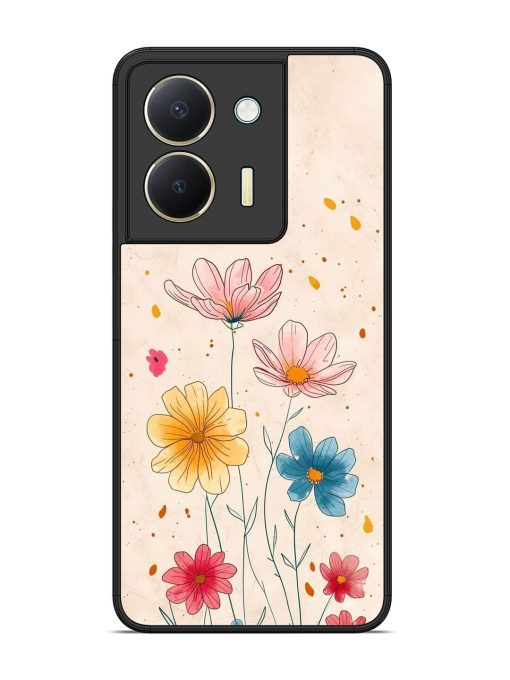 Delicate Bloom Glossy Soft Edge Case for Vivo Y36 Chachhi