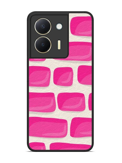 Pink Brick Wall Glossy Soft Edge Case for Vivo Y36 Chachhi