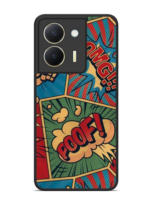 Comic Book Chaos Glossy Soft Edge Case for Vivo Y36 Chachhi