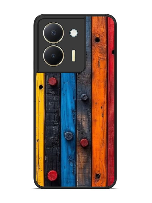 Rainbow Plank Glossy Soft Edge Case for Vivo Y36 Chachhi