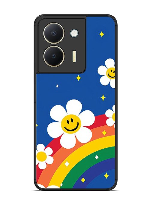 Happy Daisies And Rainbow Sky Glossy Soft Edge Case for Vivo Y36 Chachhi