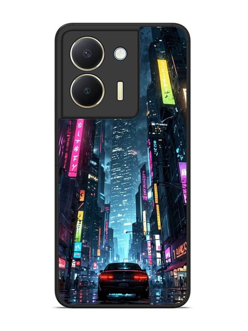 Neon Nightscape Glossy Soft Edge Case for Vivo Y36 Chachhi