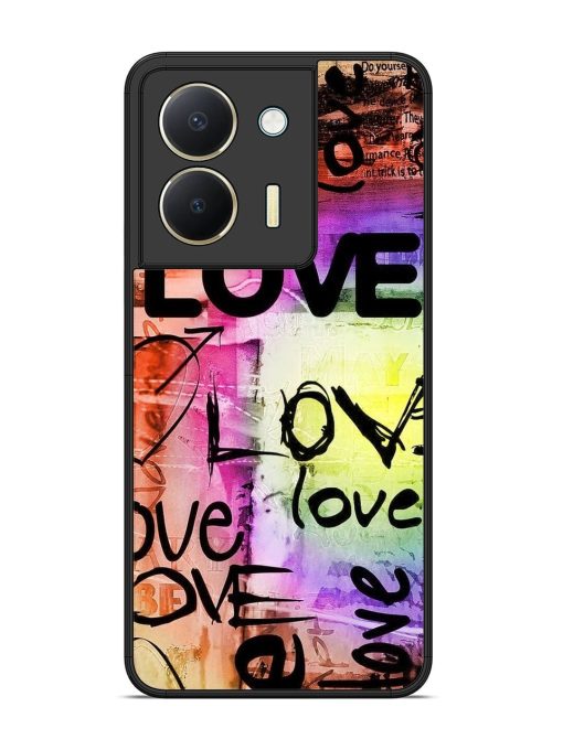 Love Graffiti Glossy Soft Edge Case for Vivo Y36 Chachhi