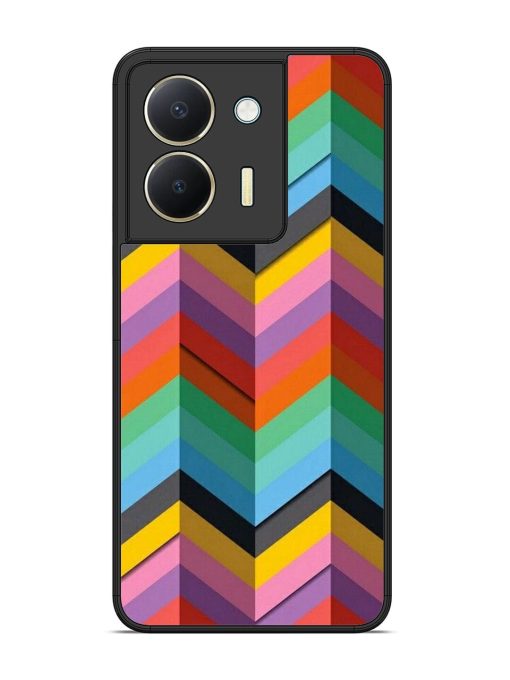 Colorful Zigzag Glossy Soft Edge Case for Vivo Y36 Chachhi