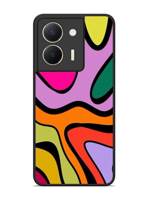 Groovy Swirls Glossy Soft Edge Case for Vivo Y36 Chachhi