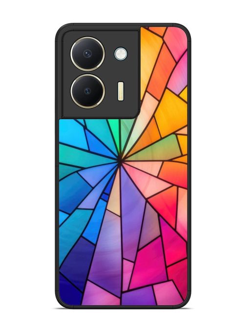 Stained Glass Kaleidoscope Of Colors Glossy Soft Edge Case for Vivo Y36