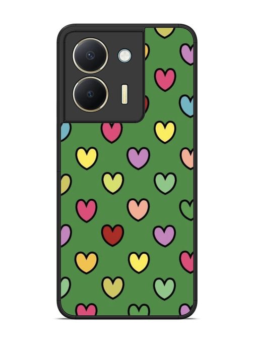 Rainbow Heart Parade Glossy Soft Edge Case for Vivo Y36