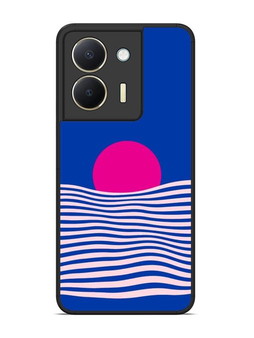 Pink Sunset Over Blue Waves Glossy Soft Edge Case for Vivo Y36 Chachhi