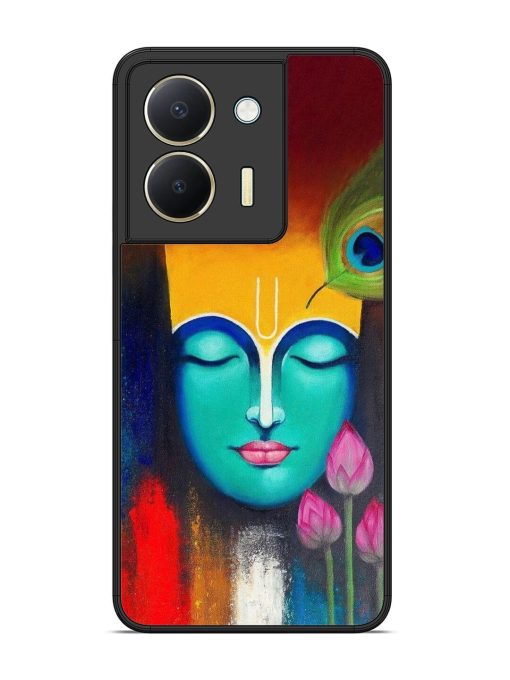 Divine Tranquility: The Face Of Krishna Glossy Soft Edge Case for Vivo Y36