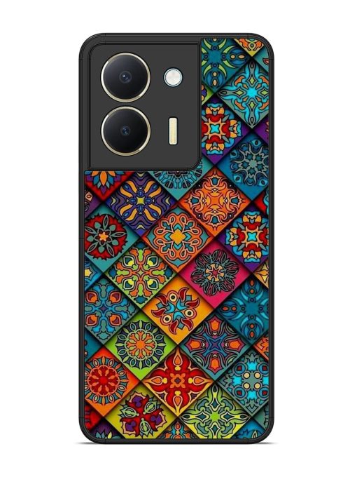 Patchwork Mandala Mosaic Glossy Soft Edge Case for Vivo Y36 Chachhi