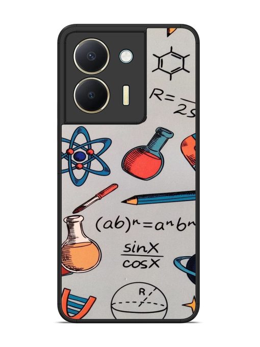 Science Doodle Delight Glossy Soft Edge Case for Vivo Y36 Chachhi