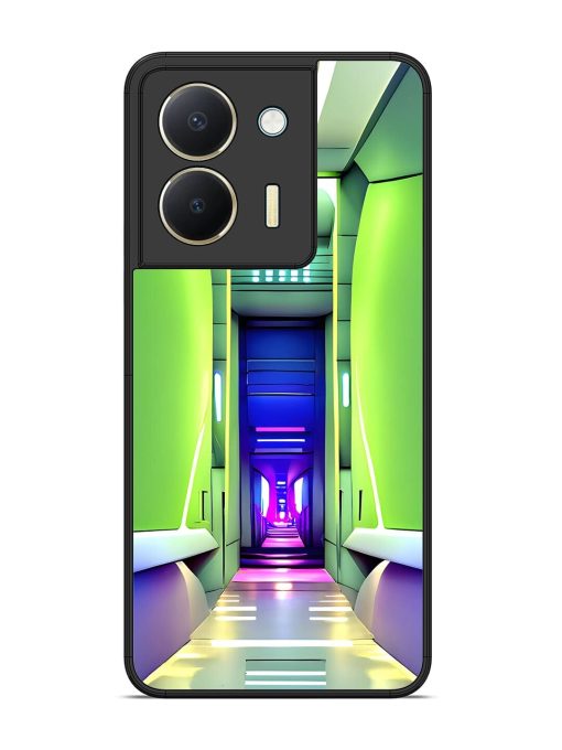 Neon Corridor Glossy Soft Edge Case for Vivo Y36 Chachhi