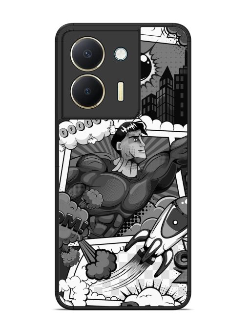 Comic Book Chaos Glossy Soft Edge Case for Vivo Y36 Chachhi