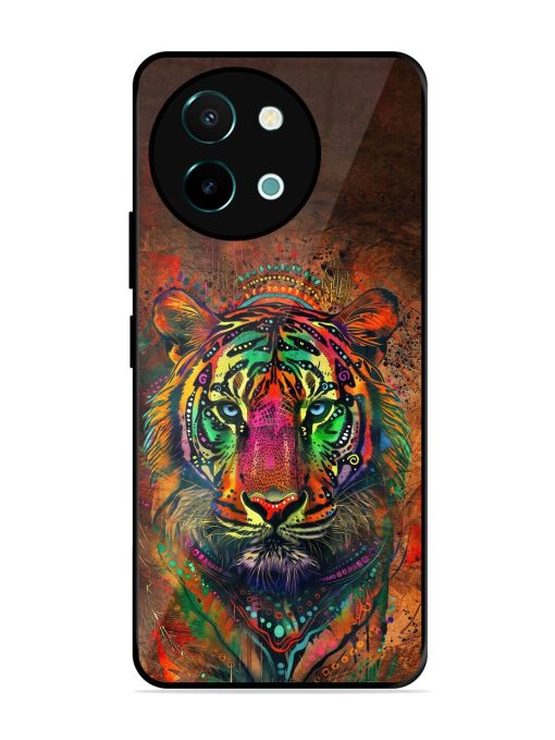 Cosmic Tiger Glossy Soft Edge Case for Vivo Y38 (5G) Chachhi