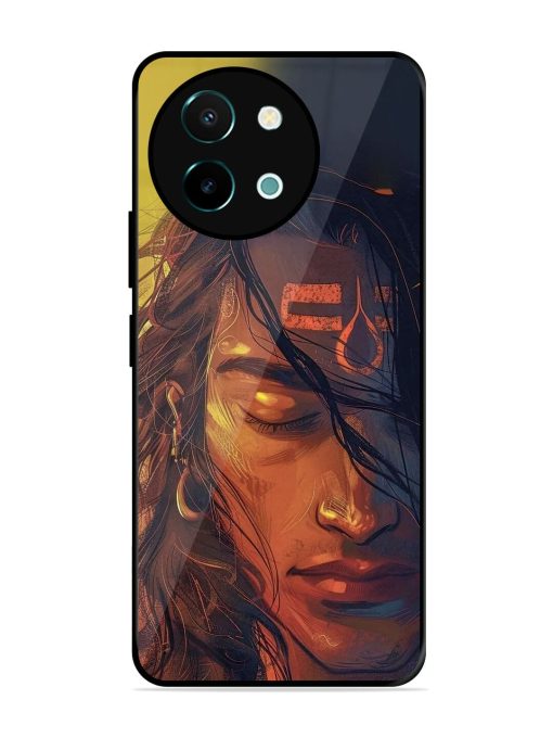 Tranquil Shiva Glossy Soft Edge Case for Vivo Y38 (5G) Chachhi