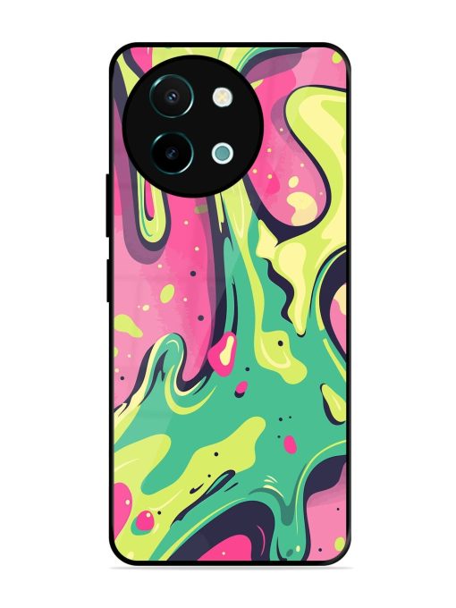 Gooey Grooves Glossy Soft Edge Case for Vivo Y38 (5G) Chachhi