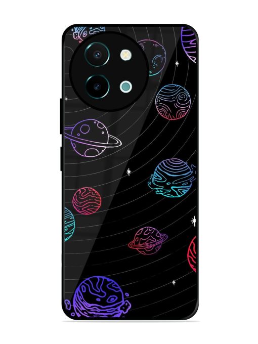 Cosmic Ballet Glossy Soft Edge Case for Vivo Y38 (5G) Chachhi