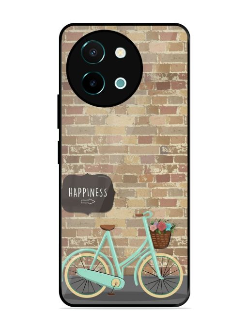 Pedaling Towards Happiness Glossy Soft Edge Case for Vivo Y38 (5G) Chachhi