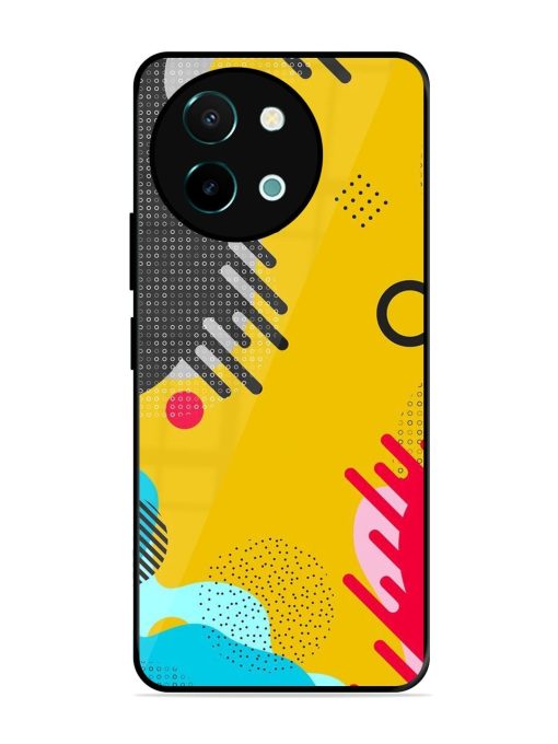 Neon Pop Glossy Soft Edge Case for Vivo Y38 (5G) Chachhi