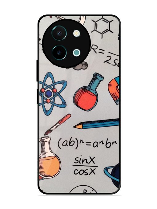 Science Doodle Glossy Soft Edge Case for Vivo Y38 (5G) Chachhi