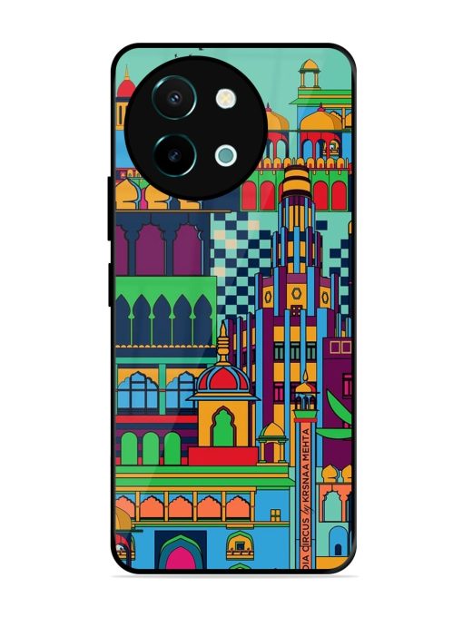 Indian Tapestry Glossy Soft Edge Case for Vivo Y38 (5G)