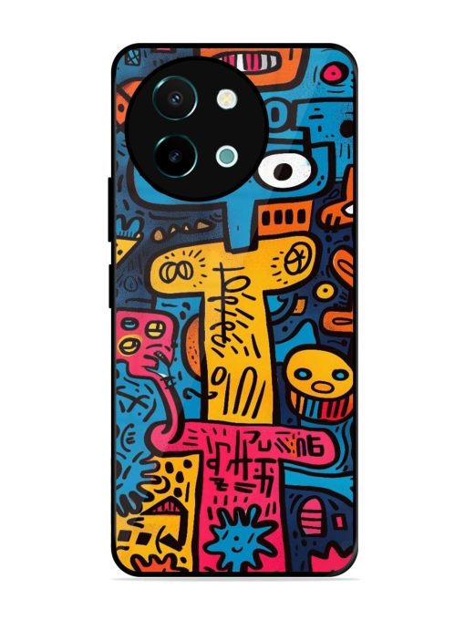 Doodletopia Glossy Soft Edge Case for Vivo Y38 (5G) Chachhi