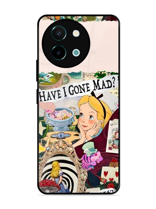 Mad Hatter'S Collage Glossy Soft Edge Case for Vivo Y38 (5G) Chachhi