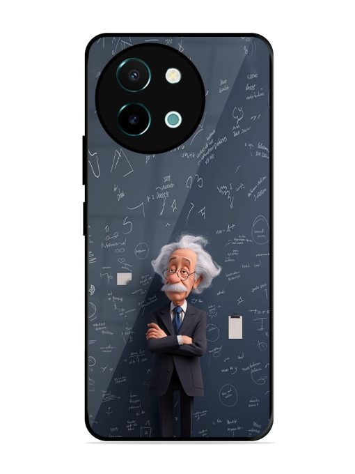 Albert Einstein Glossy Soft Edge Case for Vivo Y38 (5G)