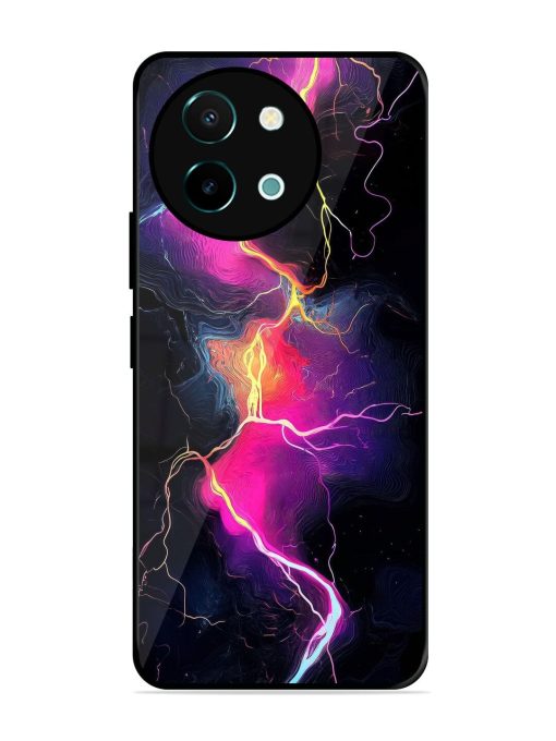 Electric Dreams Glossy Soft Edge Case for Vivo Y38 (5G) Chachhi