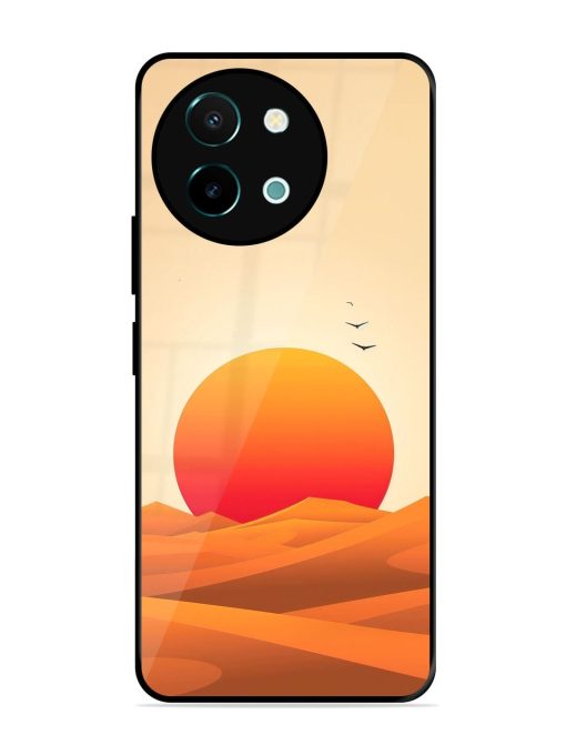 Desert Sunset Glossy Soft Edge Case for Vivo Y38 (5G) Chachhi