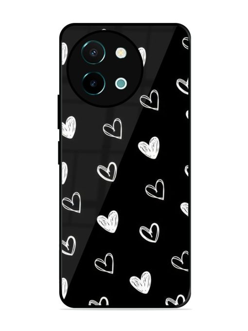 Scattered Hearts Glossy Soft Edge Case for Vivo Y38 (5G) Chachhi