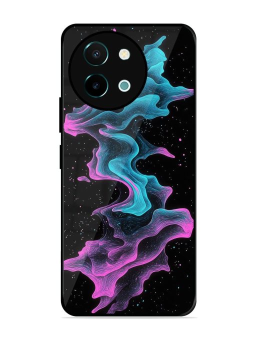 Cosmic Currents Glossy Soft Edge Case for Vivo Y38 (5G) Chachhi